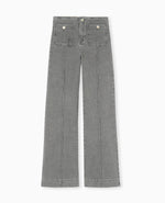 Load image into Gallery viewer, High-Waist Straight Jeans | Contrast Stitching | Full-Length Silhouette