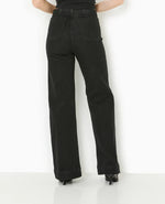 Load image into Gallery viewer, High-Waist Straight Jeans | Contrast Stitching | Full-Length Silhouette
