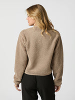 Load image into Gallery viewer, Fondamentale Teddy Cardigan | Faux Shearling Texture | Button Front
