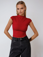 Load image into Gallery viewer, High Neck Sleeveless Top | Slim Fit Cropped Cut