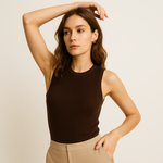 Load image into Gallery viewer, Ribbed Knit Tank Top | Sculpted Fit | Minimalist Design