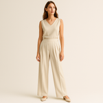 Load image into Gallery viewer, Pleated High-Waist Trousers | Flowing Wide Leg | Contemporary Minimalism