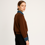 Load image into Gallery viewer, Denim Contrast Knit | Cotton Blend | Effortless Modern Streetwear