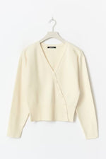 Load image into Gallery viewer, Asymmetric Button Cardigan | Soft Knit