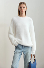 Load image into Gallery viewer, Fondamentale Fuzzy Knit Sweater | Relaxed Fit | Soft Texture