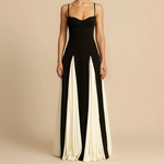 Load image into Gallery viewer, Lueur Angélique Maxi Dress | Two-Tone Fit and Flare, Spaghetti Straps