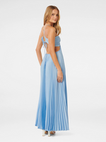 Load image into Gallery viewer, Clarté Soraya Pleated Maxi Dress | Halterneck Bustier | Flowing Skirt