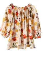 Load image into Gallery viewer, Floral Blouse | Puff Sleeves | Clarté Collection