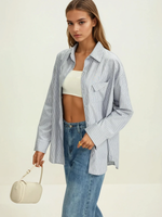 Load image into Gallery viewer, Striped Button Shirt | Regular Fit | Pinstripe | Chest Pocket