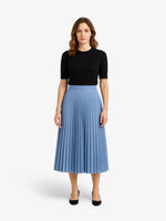 Load image into Gallery viewer, Pleated Midi Skirt | High Waist | Flowing A-line Silhouette