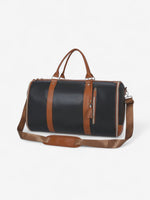 Load image into Gallery viewer, Évasion Weekender Duffel Bag | Cream and Tan Travel Holdall
