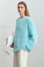 Load image into Gallery viewer, Fondamentale Fuzzy Knit Sweater | Relaxed Fit | Soft Texture