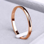 Load image into Gallery viewer, Slim Wedding Band Ring | 2mm Gold-Tone Stainless Steel | Unisex Design