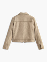 Load image into Gallery viewer, Wool Blend Short Jacket | Structured Fit | Zip Front