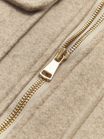 Load image into Gallery viewer, Wool Blend Short Jacket | Structured Fit | Zip Front