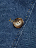 Load image into Gallery viewer, Fondamentale Denim Trench Coat | Double-Breasted | Belted Long Fit