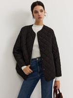 Load image into Gallery viewer, Quilted Padded Jacket with Scarf | Effortless Winter Warmth