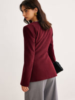 Load image into Gallery viewer, Fitted Blazer with Gold Buttons | Structured Silhouette