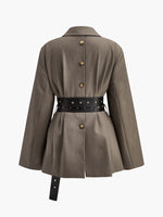 Load image into Gallery viewer, Structured Belted Blazer | Oversized Fit | Modern Tailoring - Amouvelle