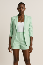 Load image into Gallery viewer, Blazer and High Waist Shorts Set | Summer Tailoring