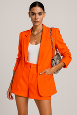 Load image into Gallery viewer, Blazer and High Waist Shorts Set | Summer Tailoring