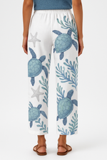 Load image into Gallery viewer, Évasion Printed Wide Leg Beach Trousers | Elastic Waist