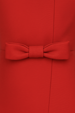 Load image into Gallery viewer, Minuit Long-Sleeve Mini Dress | High Waist | Double Bow Detail