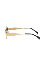 Load image into Gallery viewer, Oval Sunglasses | Gold Tone Alloy Frame | UV400 Protection