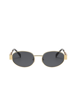 Load image into Gallery viewer, Oval Sunglasses | Gold Tone Alloy Frame | UV400 Protection