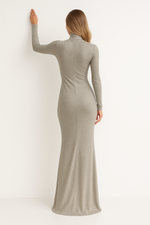 Load image into Gallery viewer, Minuit Maxi Dress | Cut-out Turtleneck | Long Sleeve
