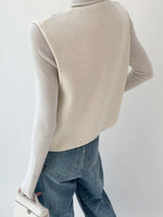 Load image into Gallery viewer, Métier Knit Vest | Gold Button Detail | Regular Fit