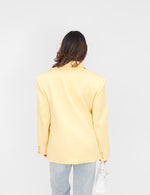 Load image into Gallery viewer, Structured Longline Blazer | Lemon Yellow | Modern Tailoring