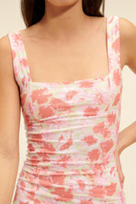 Load image into Gallery viewer, Floral Bodycon Mini Dress | Square Neck | Stretch Fabric