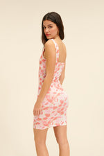 Load image into Gallery viewer, Floral Bodycon Mini Dress | Square Neck | Stretch Fabric