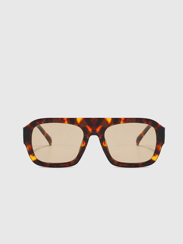 Square Sunglasses | Leopard Tortoiseshell Frame | UV400 Protection