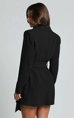 Load image into Gallery viewer, Minuit Blazer Dress | Belted Wrap Silhouette | Eveningwear