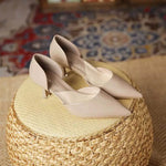 Load image into Gallery viewer, Pointed Toe Patent Heels | Slip-On Pumps