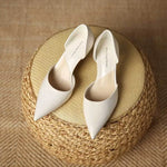 Load image into Gallery viewer, Pointed Toe Patent Heels | Slip-On Pumps