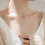 Load image into Gallery viewer, Fondamentale Cat Curve Pendant Necklace | Sterling Silver Finish