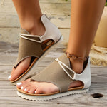Load image into Gallery viewer, Canvas Sandals | Open Toe | Cushioned Sole