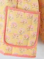 Load image into Gallery viewer, Quilted Floral Jacket | Stand Collar | Relaxed Fit