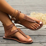 Load image into Gallery viewer, Avelyn Leather Sandals | Wrap Strap Design with Cushioned Sole