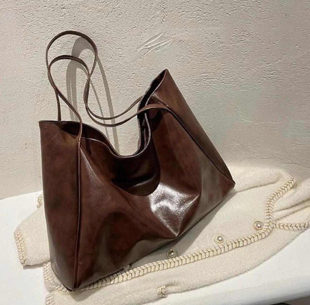 Sac Tote Évasion Large | Cuir PU Souple