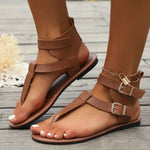 Load image into Gallery viewer, Avelyn Leather Sandals | Wrap Strap Design with Cushioned Sole