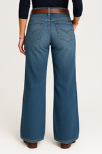 Load image into Gallery viewer, High Waist Wide Leg Denim Jeans | Regular Fit