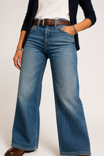 Load image into Gallery viewer, High Waist Wide Leg Denim Jeans | Regular Fit