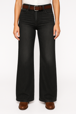 Load image into Gallery viewer, High Waist Wide Leg Denim Jeans | Regular Fit