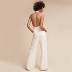 Load image into Gallery viewer, Wide Leg Jumpsuit | Deep V Neck Sleeveless | Formal