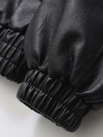 Load image into Gallery viewer, Faux Leather Zip Jacket | Relaxed Fit Short Coat