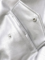 Load image into Gallery viewer, Faux Leather Zip Jacket | Relaxed Fit Short Coat
